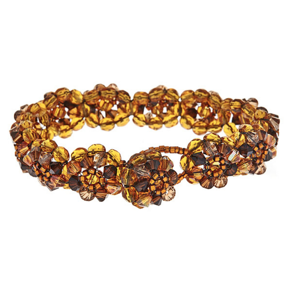 Swarovski crystal flower bracelet